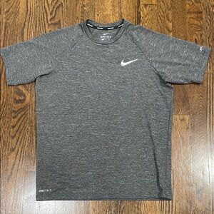 Nike Men's Charcoal Gray Dri-FIT Tee